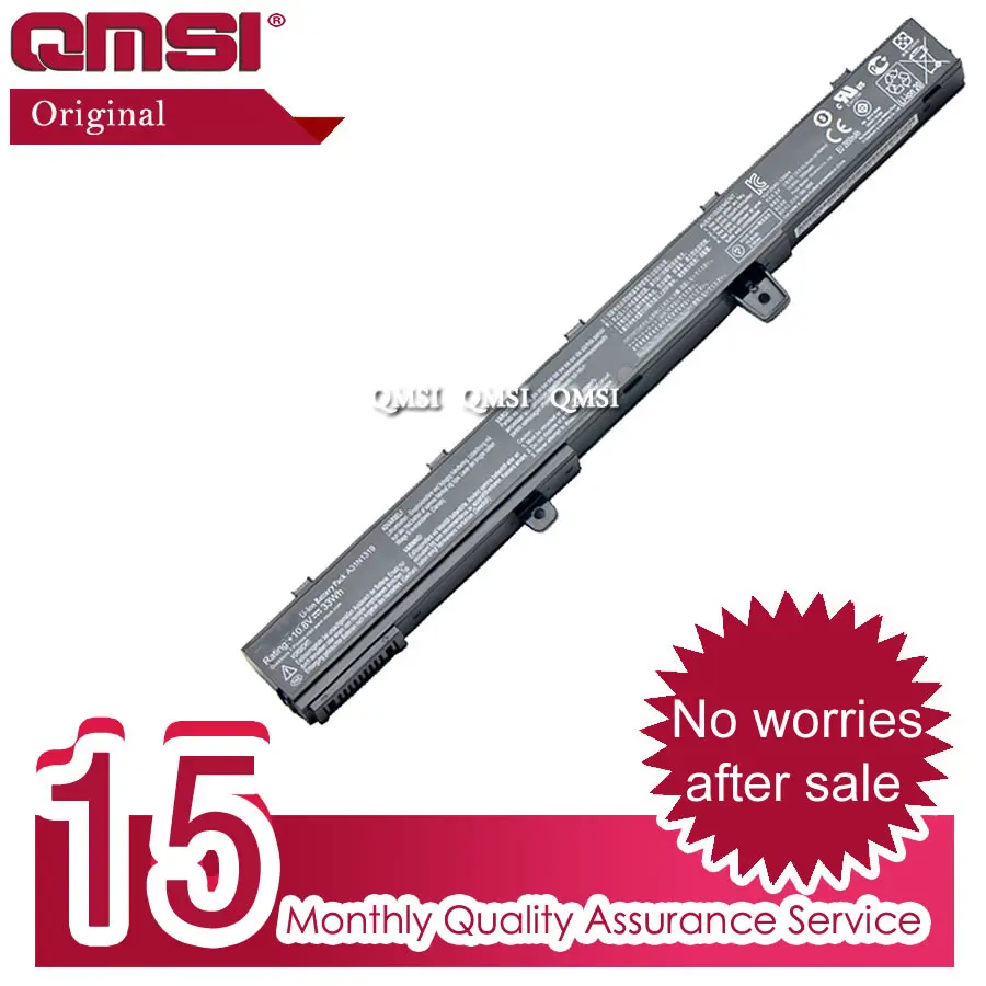 QMSI 14,4 V 2600 мА/ч, Аккумулятор для ноутбука ASUS X451C X551C A31N1319 A41N1308 X451 X551 X451CA X551CA X551M