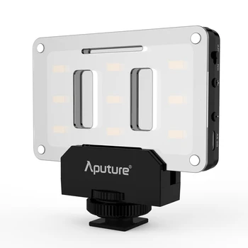 

New Aputure AL-M9 LED Video Light Built in Battery Pockable TLCI/CRI 95+ On-camera Fill Light 9pcs SMD Lighting for DSLR Camera