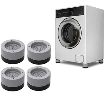 4 PCS Foot Pads Washing Machine Anti Vibration Washer Feet Pad Anti Slip Rubber Foot Pad For Washing Machines And Dryers