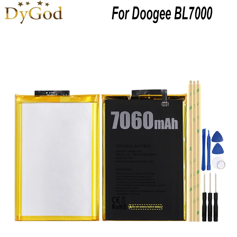 Аккумулятор Для Doogee BL7000 7060 мАч высококачественный мобильный телефон сменный