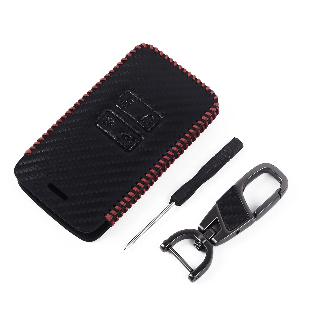 

Leather Car Key Protection Case Cover Keychain For Captur Clio Megane Koleos