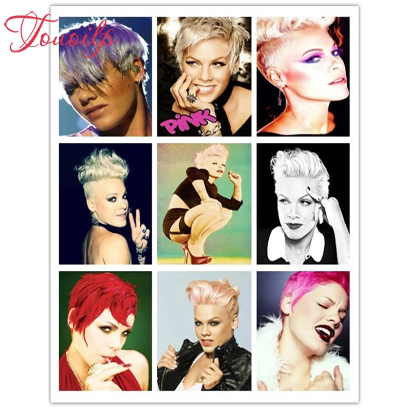 

TOUOILP 5D DIY ‘’ Singer pink ‘’ Diamond Painting Full Diamond Embroidery Sale Cross Stitch Kit Rhinestones Mosaic Garden Decor