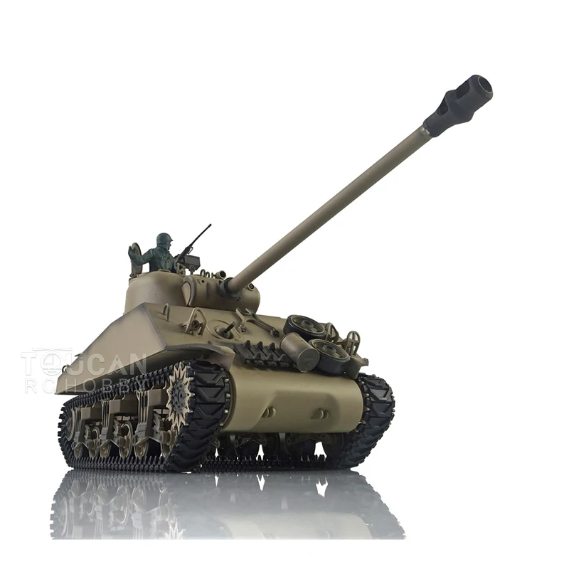 

HENG LONG 1/16 7.0 Plastic M4A3 Sherman RC Tank 3898 360°Turret FPV BarrelRecoil Adults Toys Gifts For Boys TH19779-SMT4