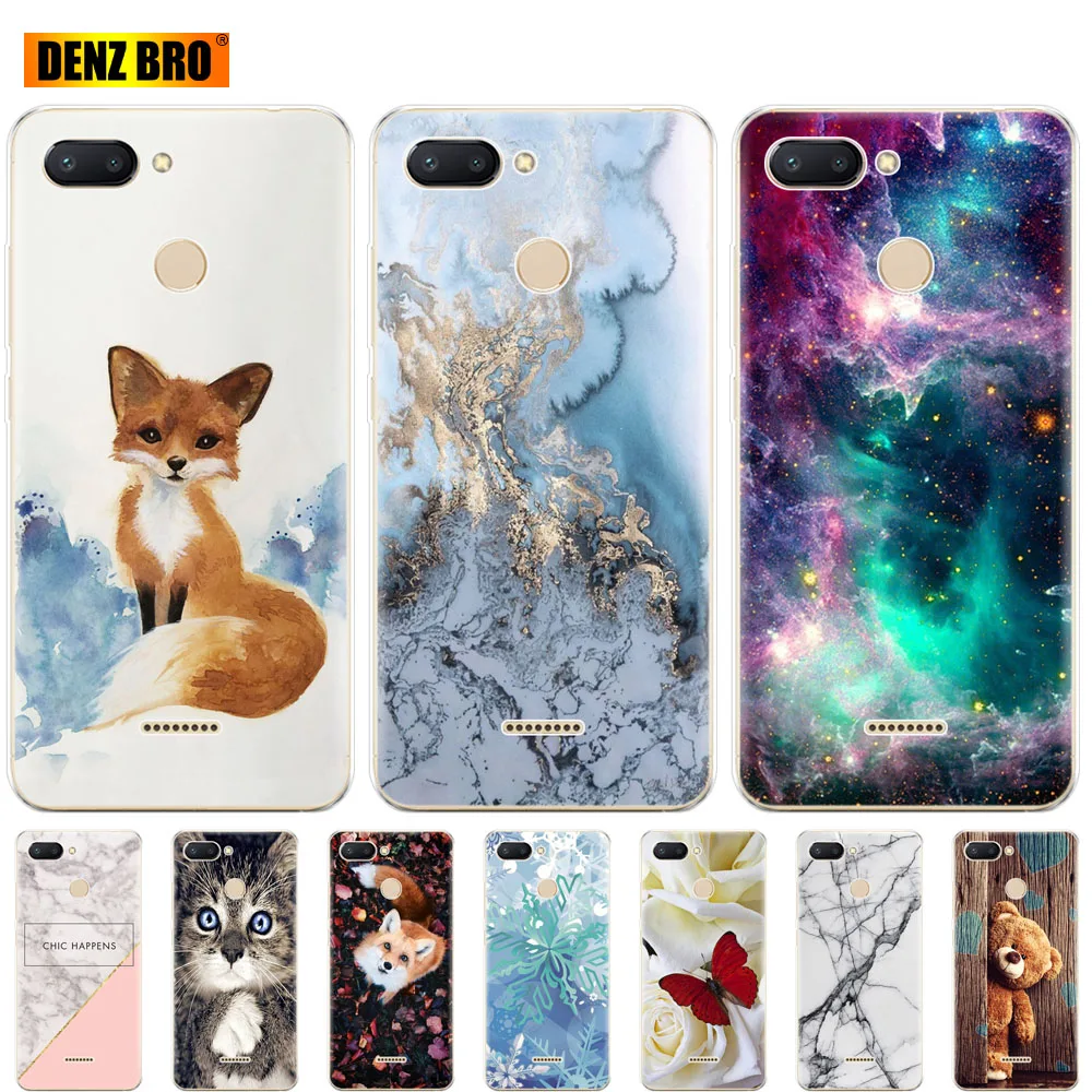 

soft silicone case for Xiaomi Redmi 6 Cases Full 360 Protective Soft tpu Phone shell For Xiaomi Redmi6 bumper hongmi 6 Coque