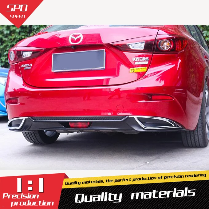 For Mazda 3 Axela 20142017 Rear Bumper Diffuser Bumpers Lip Protector