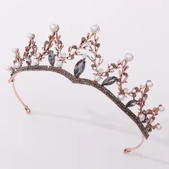 

Fashion Green Water-drop Crystal Tiaras Crowns Royal Queen Princess Diadem Bride Bridal Wedding Party Hair Jewelry