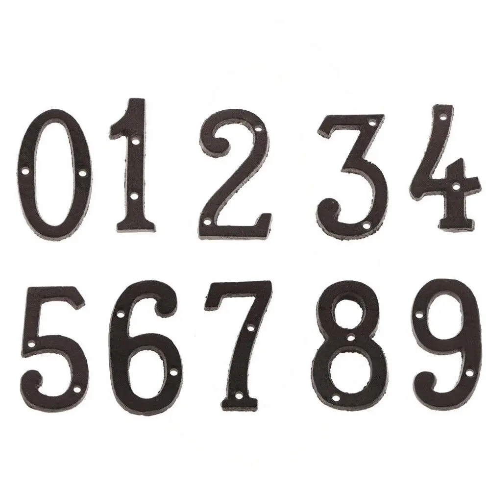 Металлические буквы цифры Чугунное украшение сделай сам фотографический номер - Фото №1