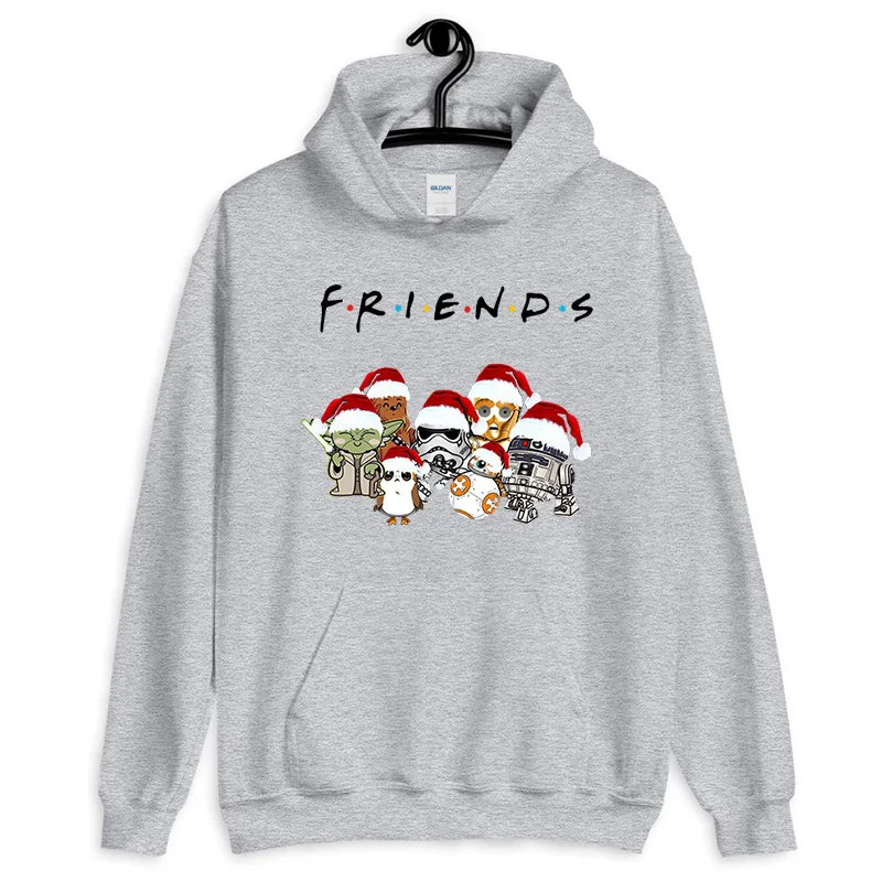 Star Wars Friends толстовки Мужская одежда Harajuku Jedi Knight BB8 C3PO Chewbacca R2D2 йода Рождественский хлопковый свитер Camisas