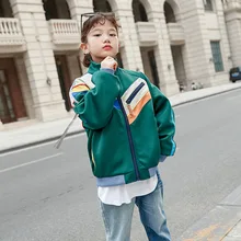 

Girls spring and autumn parent-child baseball uniform jacket 2021 new western style casual jacket trend