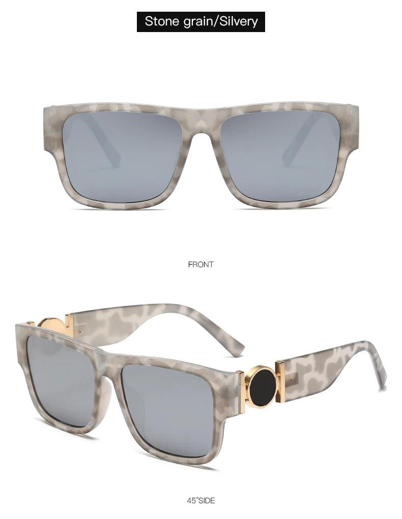 big sunglasses LAMOFUR Brand 2021 Fashion Rectangular Sun Glasses Men Designer Luxury Sunglasses for Womens Retro UV400 Gafas de sol 103-Wuhao cute sunglasses