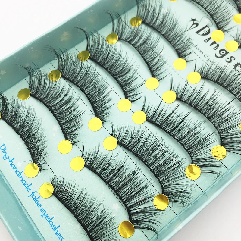 Description Picture 5 of item10/5pairs natural false eyelashes fake lashes long makeup 3d mink lashes eyelash extension mink eyelashes for Makeup tools New