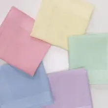 Распродажа мужские и женские однотонные экологически чистые Handky квалифицировать цвет 40 см квадранные Карманные Платки 12 упаковок