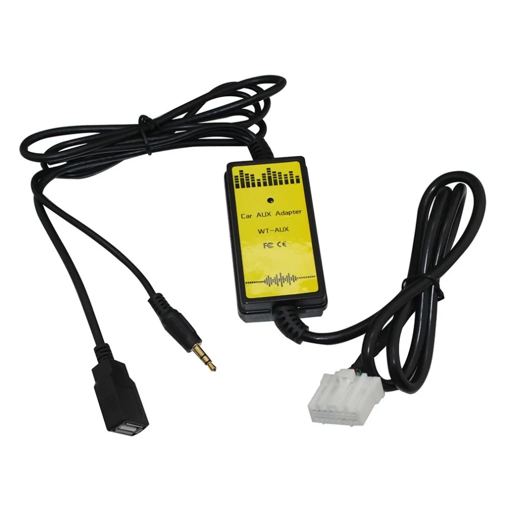 Для Honda Для Civic Cd машина Usb кабель для передачи данных Aux Интерфейс адаптер автомобильный Mp3 цифровой диск коробка адаптер
