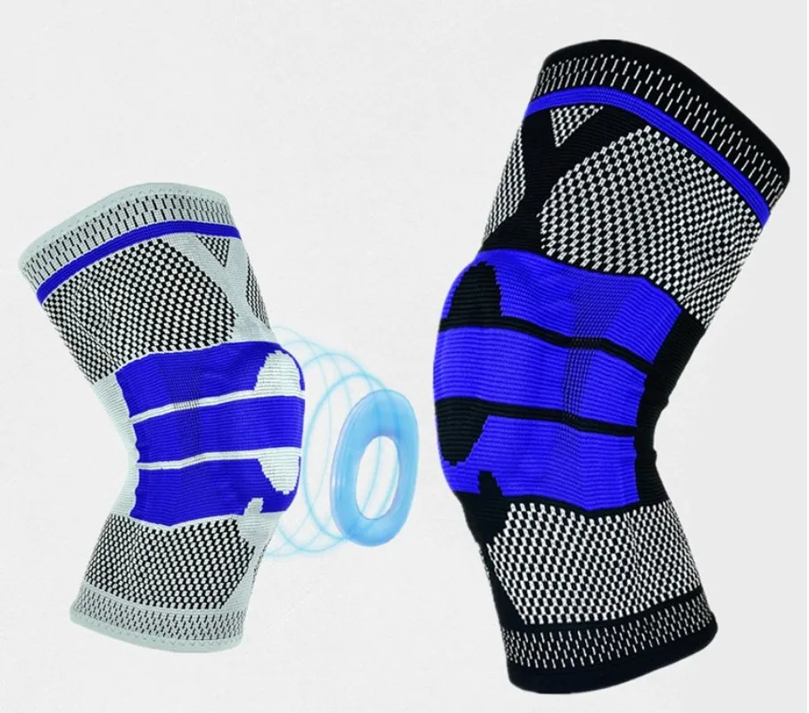 3D плетение наколенники Поддержка Ортез Волейбол Баскетбол Meniscus мяч протектор для головы безопасности спортивные наколенники