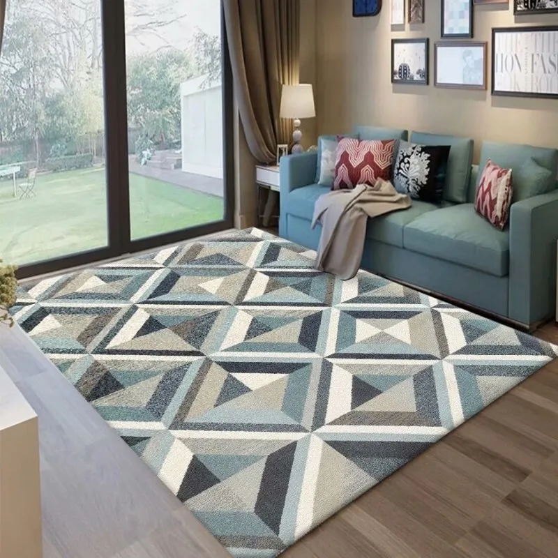

Nordic living room carpet sofa tea-bit carpet simple modern family bedroom bedside mat full of large area
