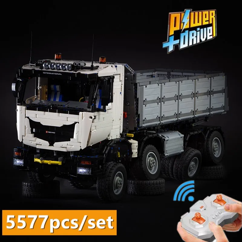 Новый moc RC самосвал 8x8 гигантский грузовик с дистанционным управлением