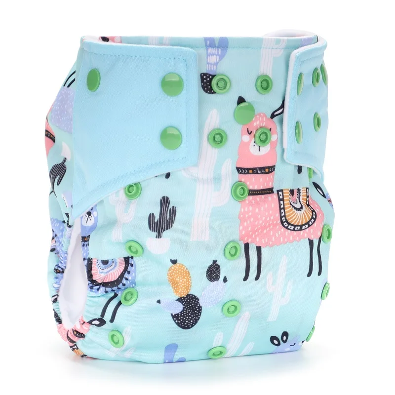 [CHOOEC] 2020 New One Size Baby Washable Reusable Pocket Cloth Diapers Double Breasted Digital Integrated Flower Pattern pant | Мать и