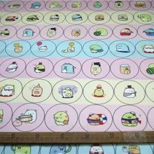 50*140 см Sumikkogurashi ткань, холст для пэчворка, Мультяшные милые животные ткань для ткани, детский домашний текстиль для шитья, сумка тильда