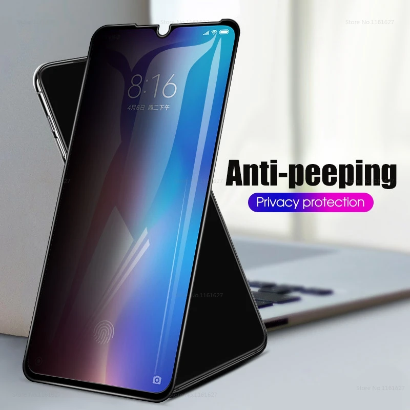 10D Anti Glare Privacy Glass For Xiaomi Mi A3 CC9E 9T Pro 9 SE 8 Lite Mix 3 2 2S A2 Mi9 Full Cover Screen Protector glass | Мобильные