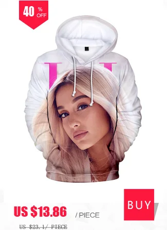 Ariana Grande толстовки с принтом, свитшоты, Женский пуловер с длинным рукавом, толстовки с открытыми плечами, сексуальная уличная одежда с капюшоном размера плюс