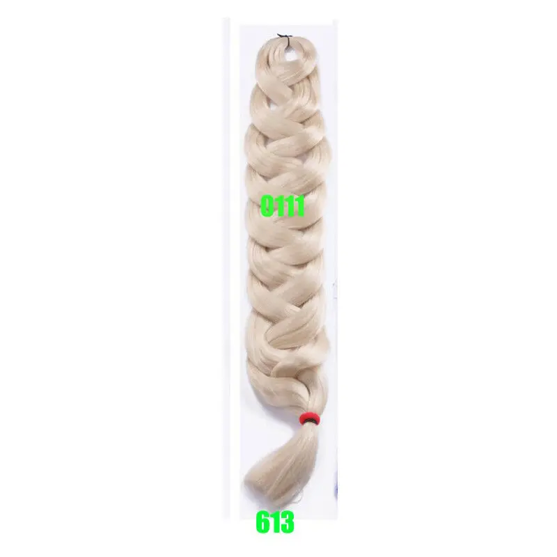 4" Kanekalon Jumbo Braid длинные вязанные синтетические волосы для наращивания твист 165 г J - Цвет: Темно-коричневый
