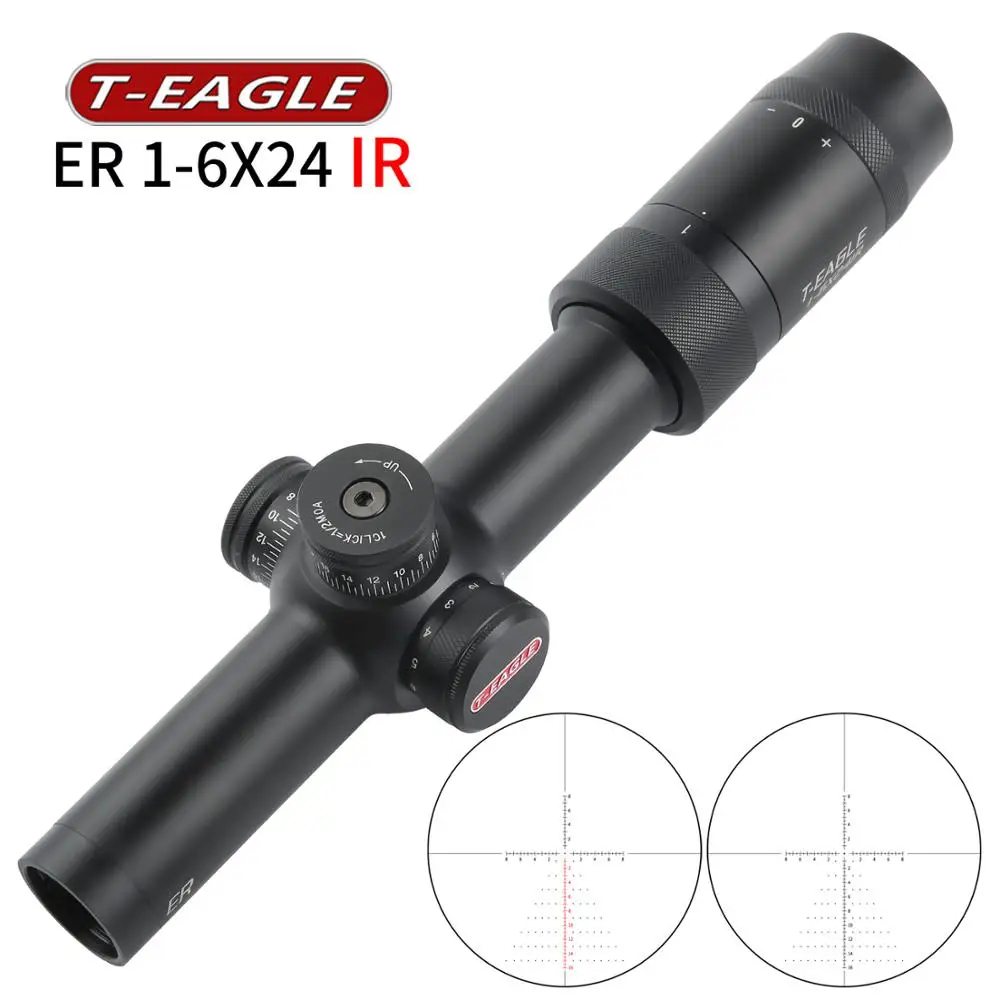 T EAGLE ER 1 6X24IR охотничий компактный оптический прицел тактический стеклянная