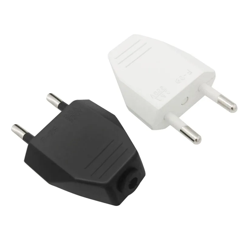 

EU Plug Male 4.0mm 2 core Electrical Plug Rewirable Assembled Power Cord Power Plug For Small Fan lighting