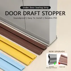 Flexible Door Bottom Sealing Strip Guard Sealer Draft Stopper Weatherstrip Wind Dust Blocker To Prevent Insects Cockroaches