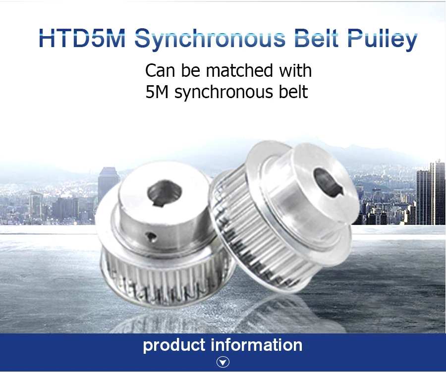 30 dentes htd 5m furo síncrono polia