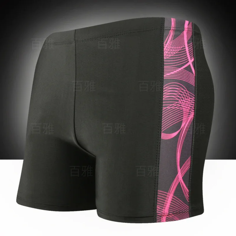 

Swimming Trunks Men Boxer Anti-Awkward Quick-Drying Loose-Fit Plus-sized Profession Equipment Beach Swimwear Yk64001