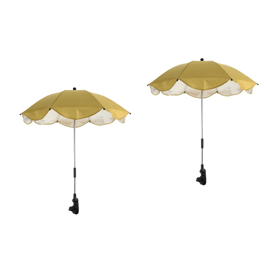 2 шт. желтый летний зонтик от солнца УФ Защита пляжное Укрытие Открытый легкий зонтик с песочным якорем для побережья