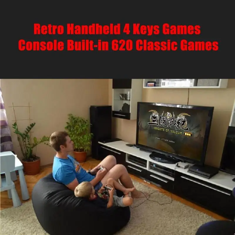 Прочная игровая консоль 4 ключа ретро классический семейный ТВ Видео игровая консоль легко носить с собой хитовый цвет подходит для переключателя kingd для ребенка