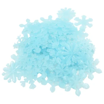 

50Pcs DIY 3D Snowflake Fluorescent Stickers In The Dark Luminous On Wall Stickers Kids Room Living Room Decal Home Decoration