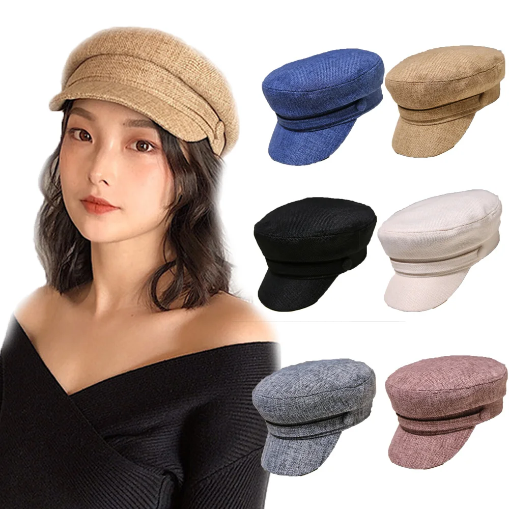 Ladies Hats Women Summer Hat Octagonal Flat Cap Spring and Autumn