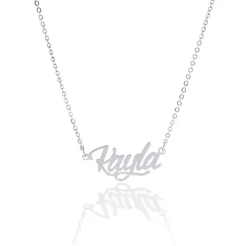 

Customized Necklace Stainless Steel Necklace Nameplate Choker Pendant English Name Jewelry Necklace 45 Fonts AAA Quality
