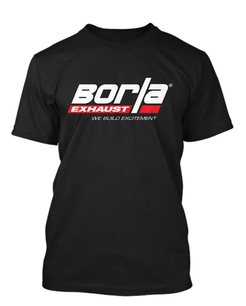 Новая мужская черная футболка с логотипом Borla размер S-5XL размера плюс |