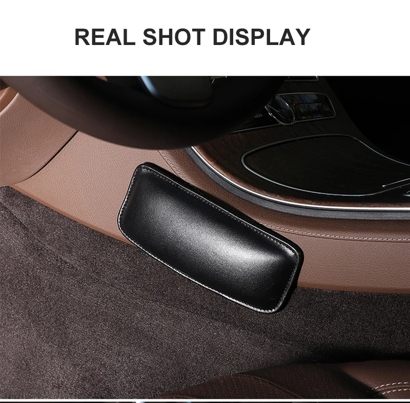 Универсальный кожаный наколенник для салона автомобиля, удобная эластичная Подушка с эффектом памяти, универсальные аксессуары для поддержки бедра