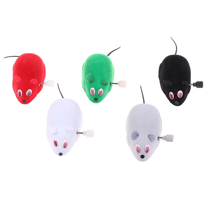 Кошка собака домашнее животное трюк игральная игрушка плюшевая крыса 1 шт милый Флокированный пушистый мышь