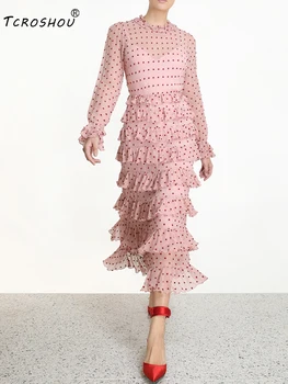 

Heavy craftsmanship, multi-level ruffles, high waist, retro polka dot dresses, new autumn styles, tutu skirts, delivery straps