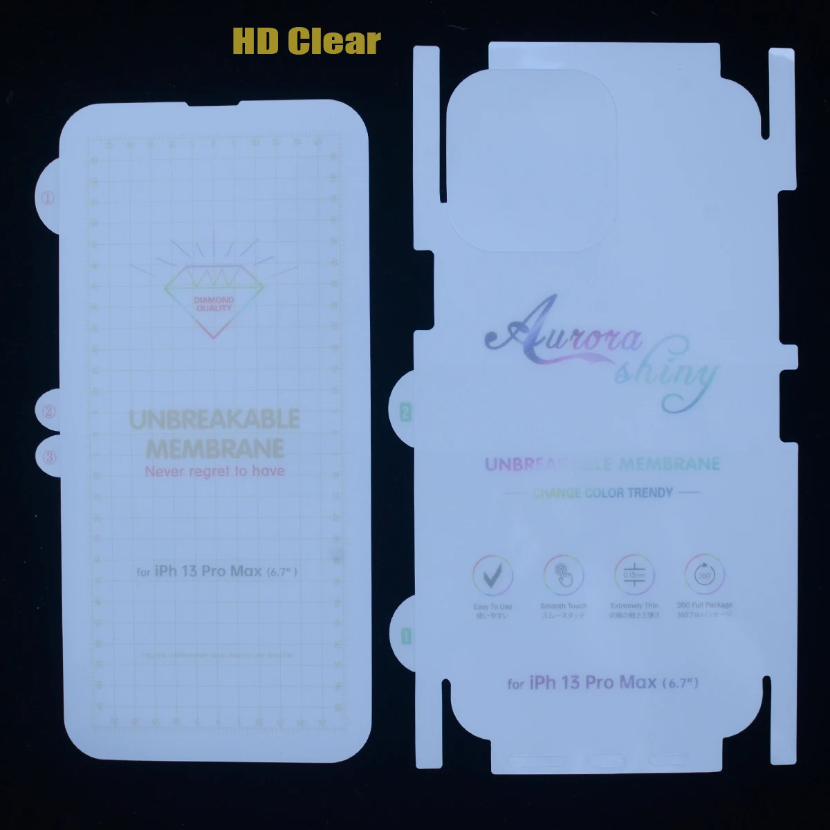 2-Pack Full Coverage Hydrogel Screen Protector – Premium Soft TPU Protective Film
