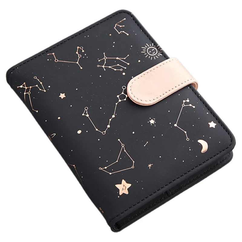 

Cute Monthly Daily Planner Lined Study Notebook Journal Travel-Black