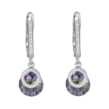 

Fahmi 2020 New Popular 100% 925 Sterling Silver Gold Earrings5-15 High Quality Original Jewellery For Women Party Wedding Gift