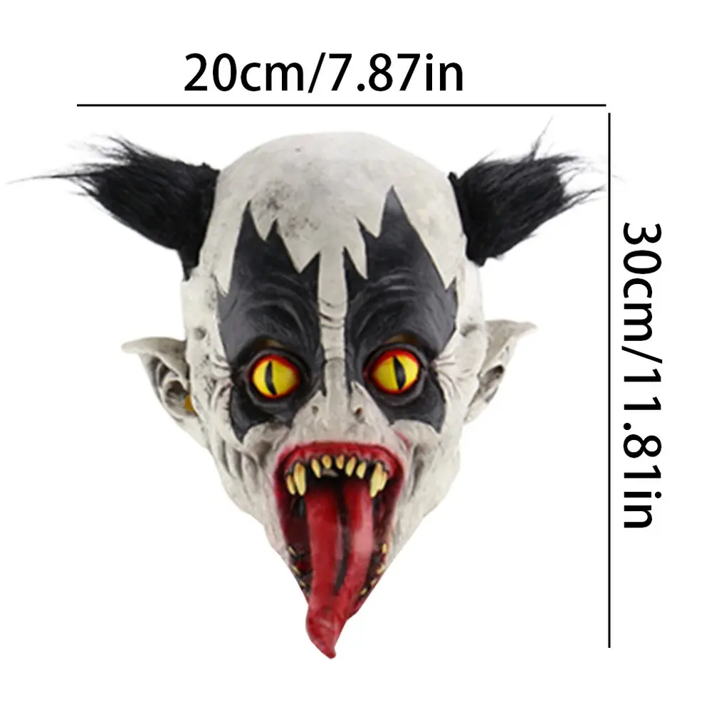 Mutant Bat Clown Halloween Horror Bar Ball Chamber Escape Props Terrorist Latex Masks Soft Mask Headgear