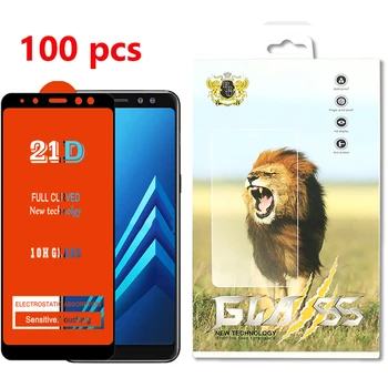

100pcs 21D Full Cover Tempered Glass For OPPO A11 Pro A31 A91 K5 Reno 2Z 2F 3 Pro Realme C3 6 6i X 50 Screen Protector With Box