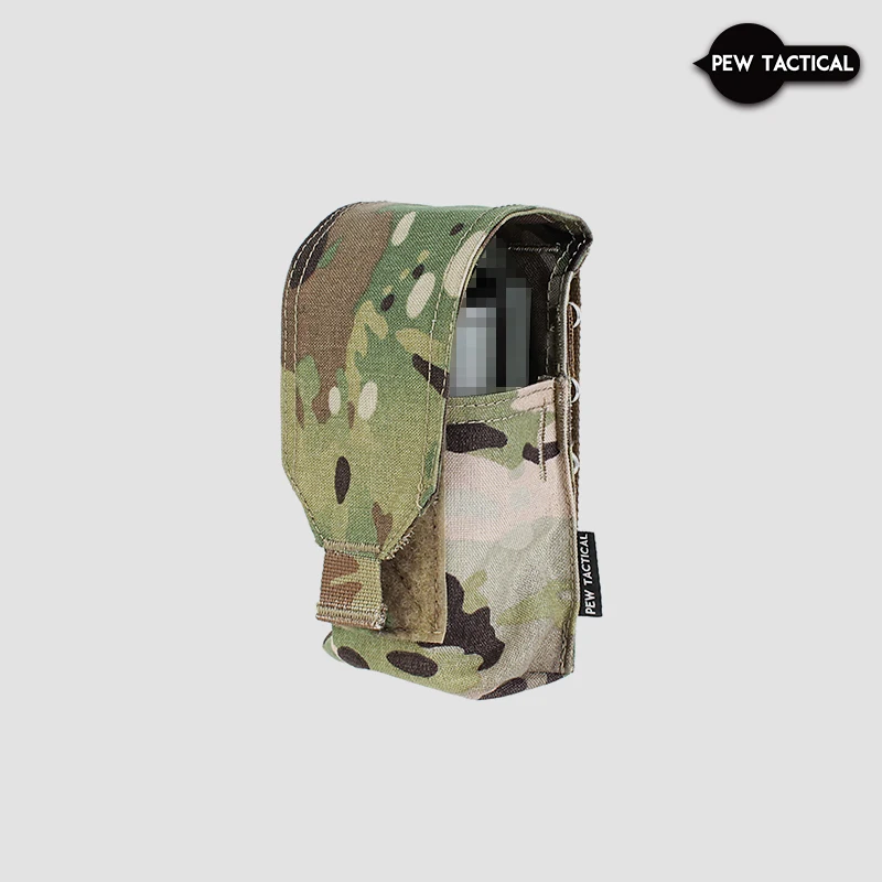 Pochette Grenade PEW Tactical MOLLE – Single Frag, Camouflage, équipement Militaire