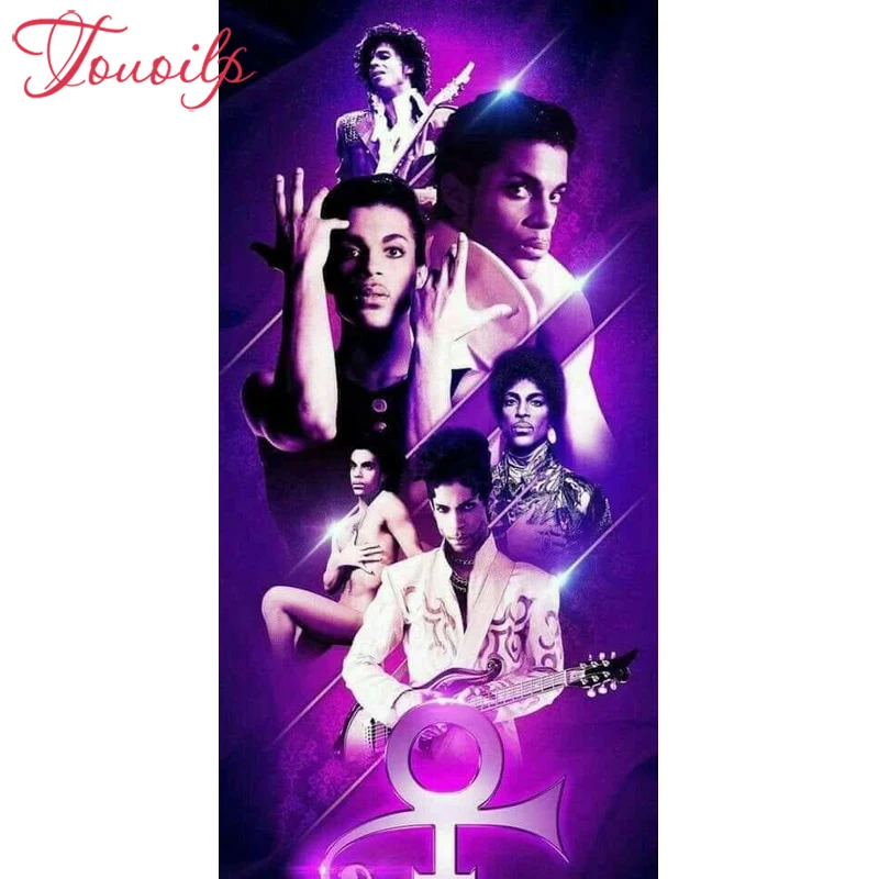 TOUOILP 5D DIY Diamond embroidery Prince purple rain Full Mosaic Kit spuare&ampround rhinestone 5d diamond Painting cross stich | Дом и сад