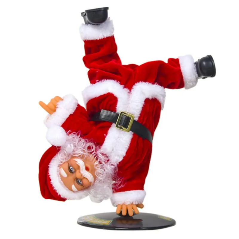 

Electric Inverted Santa Claus Dancing Toy Christmas Funny Street Dance Children's Toy Cute Dancing Music Toy