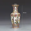 Antique Enamel Vase Porcelain Hexagonal Vase Collection of Ancient Porcelain Made in Qianlong Dynasty 2