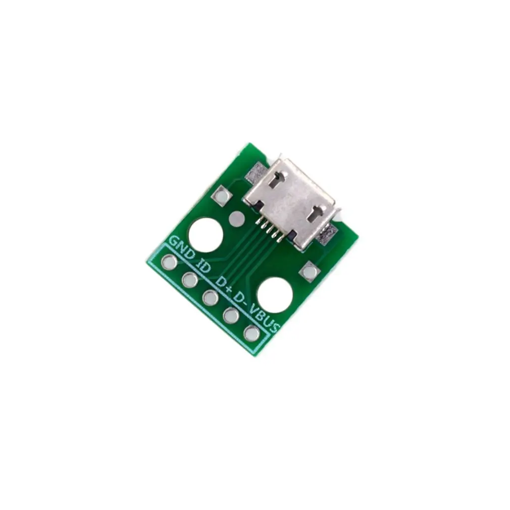 Маленький размер Micro USB Для DIP Female B Тип Mike 5p патч для инвертирования адаптер
