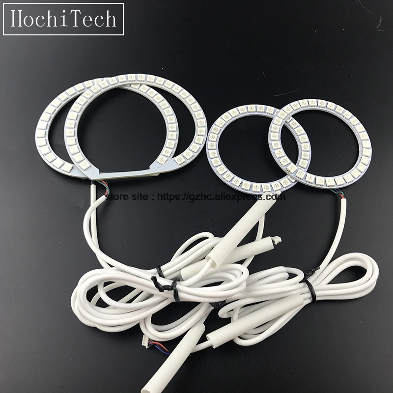 HochiTech для mazda CX-7 CX 7 2006-2012 автомобильный Стайлинг RGB светодиодный демон и ангел глаза комплект Halo Кольцо дневной свет DRL с пультом дистанционного управления